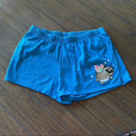 Justice size 10 unicorn pug three piece pajama set - Picture 5 of 12